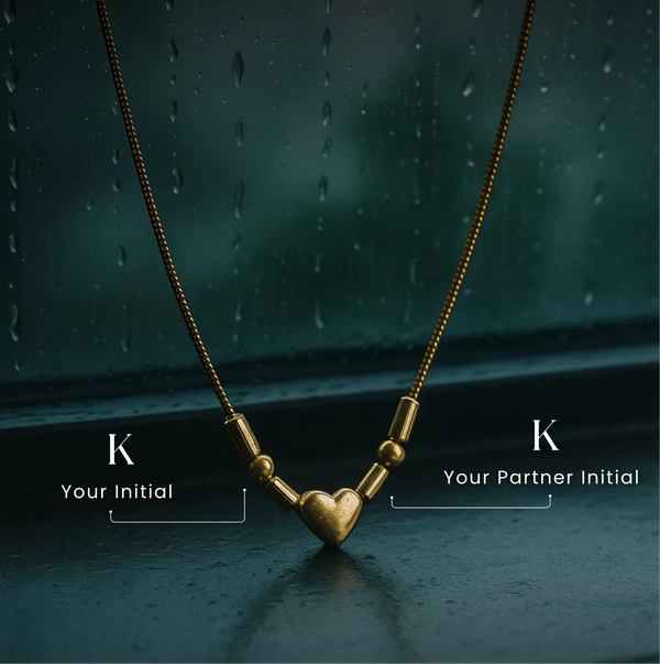 Couple Initial: Morse Code Necklace