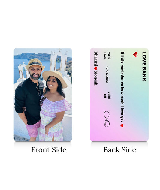 Personalized Love Bank Photo Wallet Card