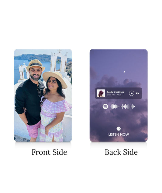 Personalized Spotify Code Photo Wallet Card