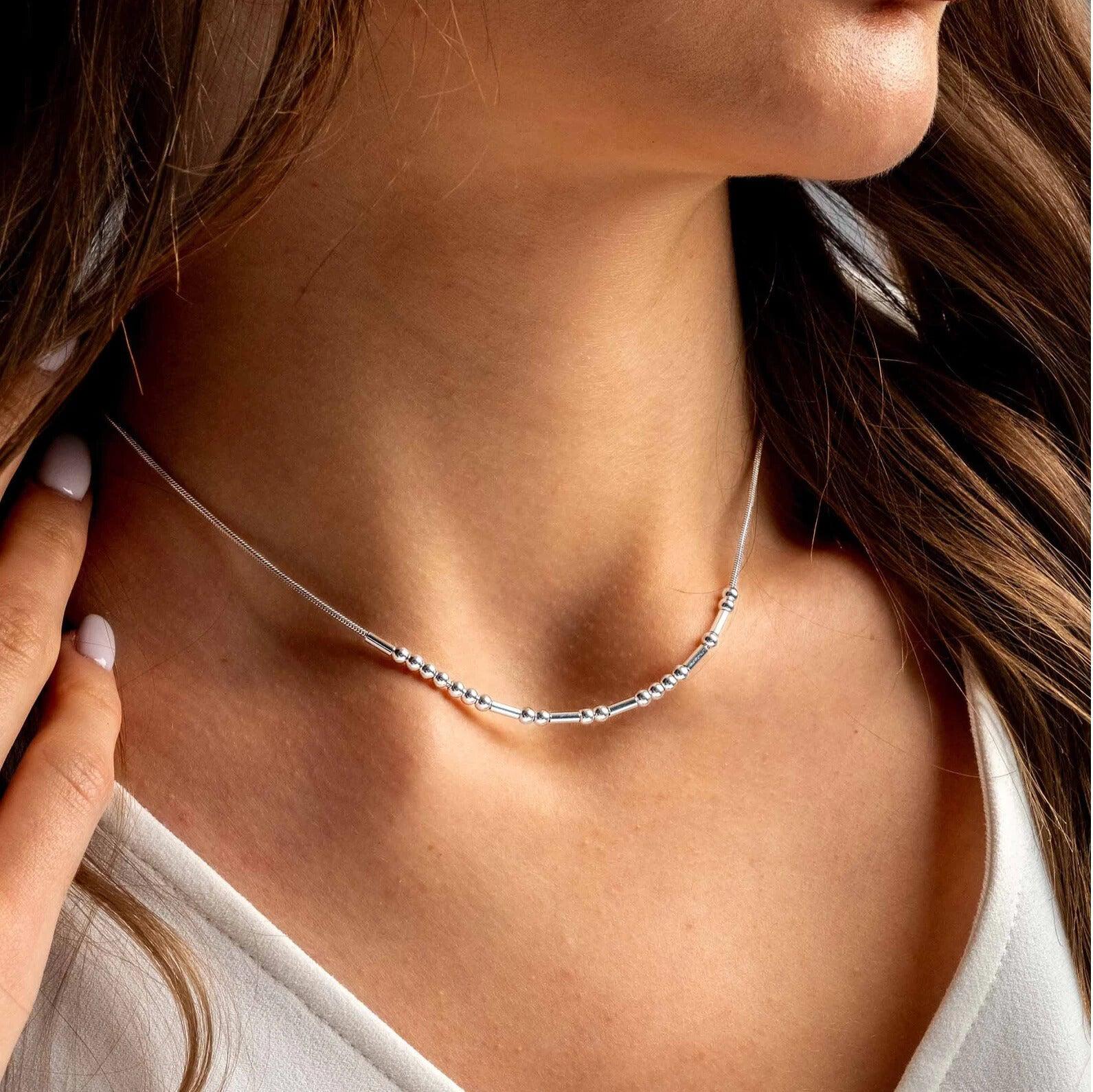 Morse Code Necklace