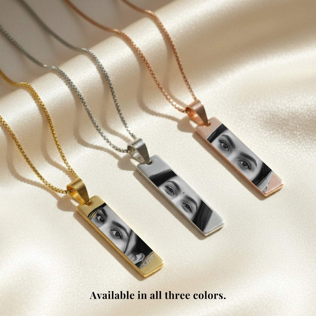 Eyes Engraved Necklace