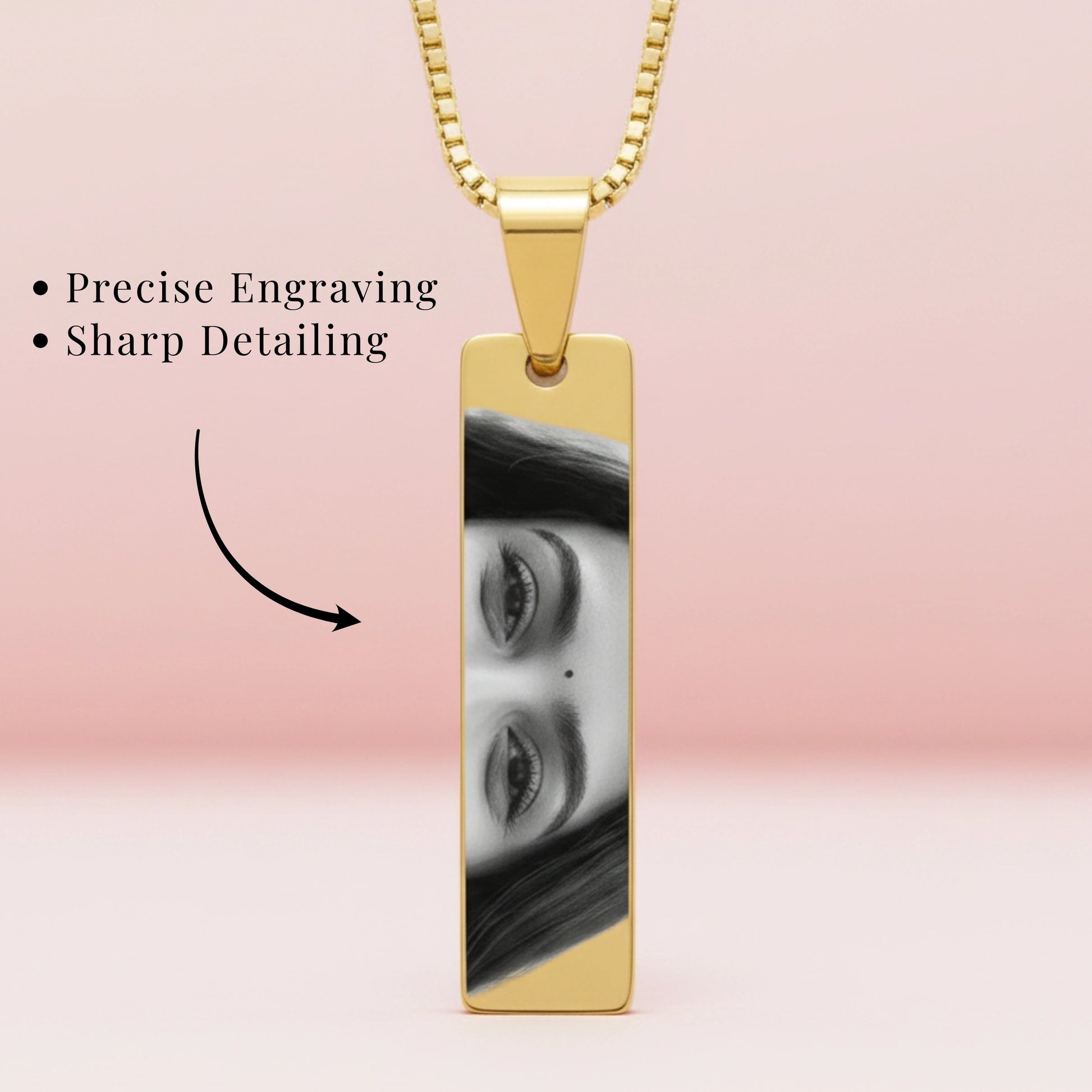 Eyes Engraved Necklace