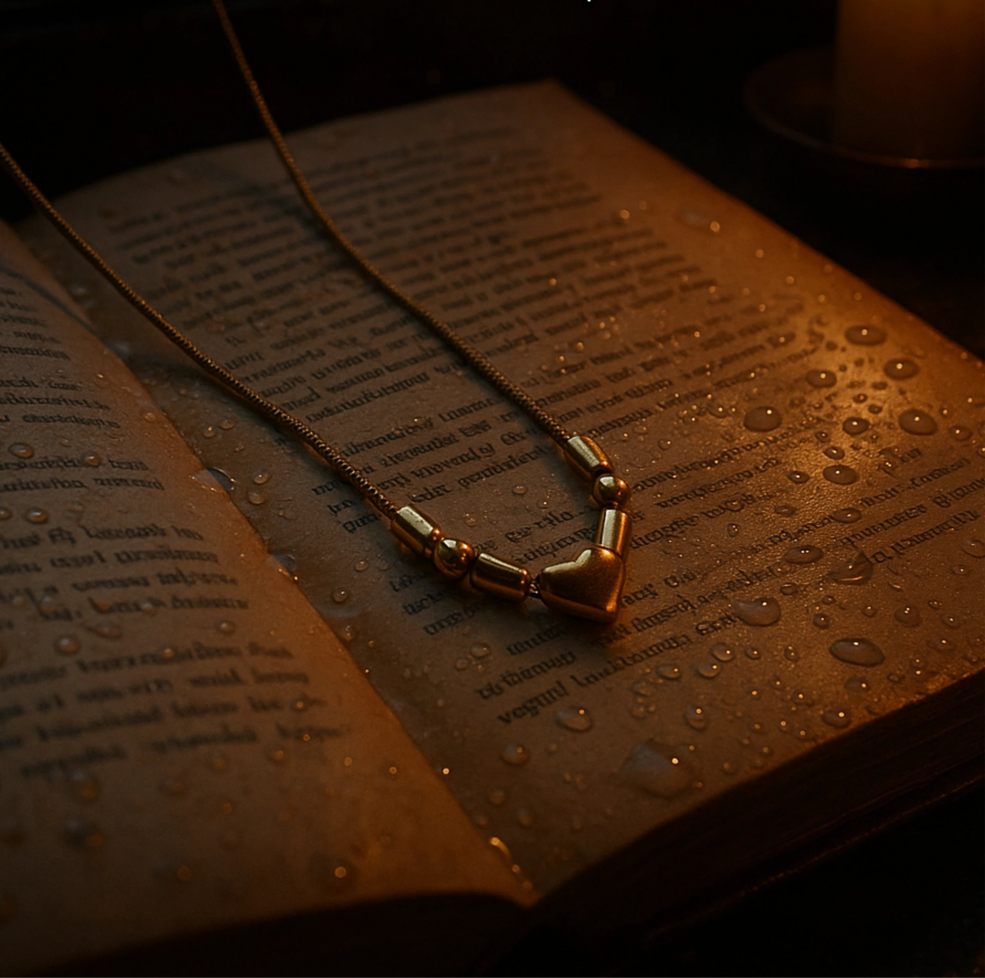 Couple Initial: Morse Code Necklace