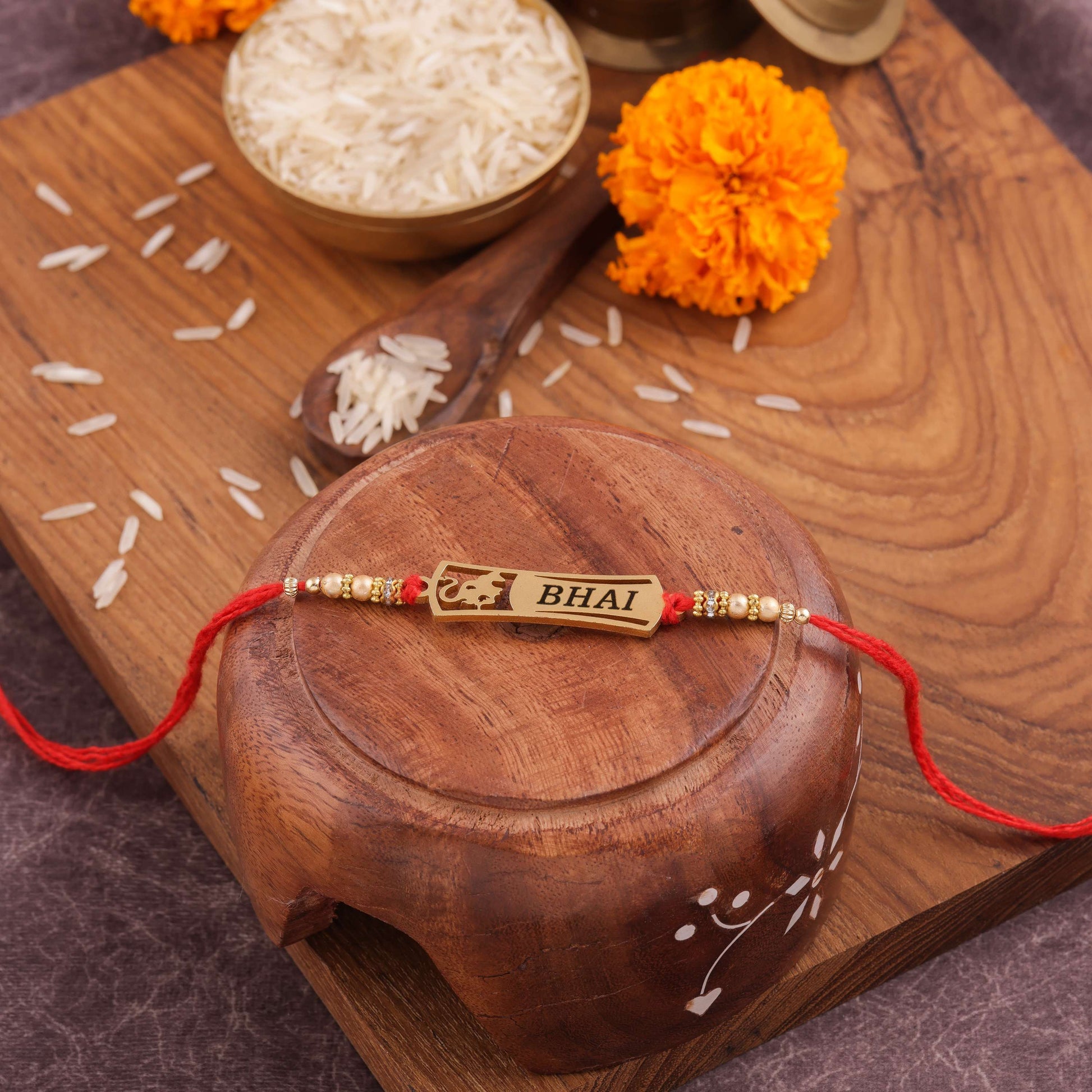 Traditional Rakhi For Raksha Bandhan With Customized Name