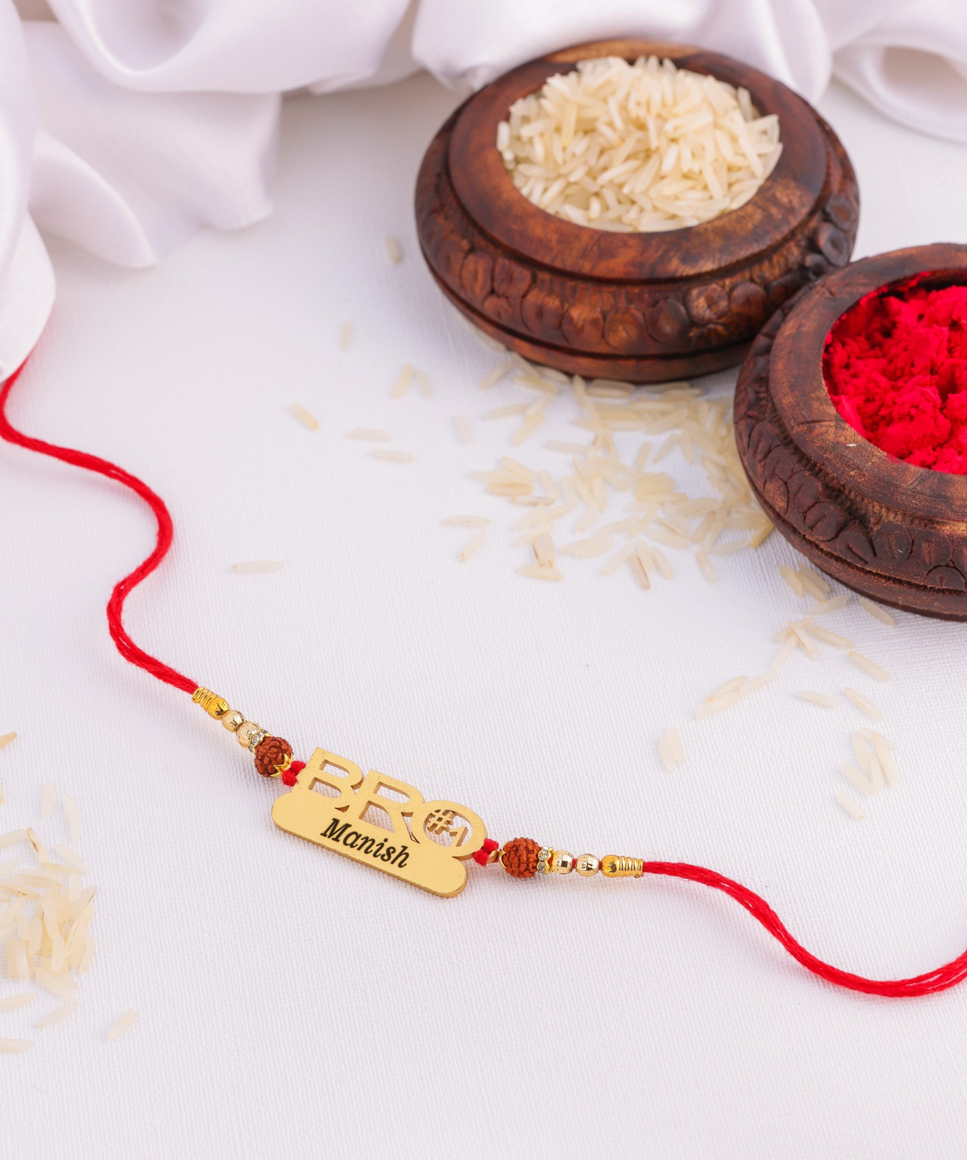 Personalized Engraved Rakhi for My Number 1 Bro