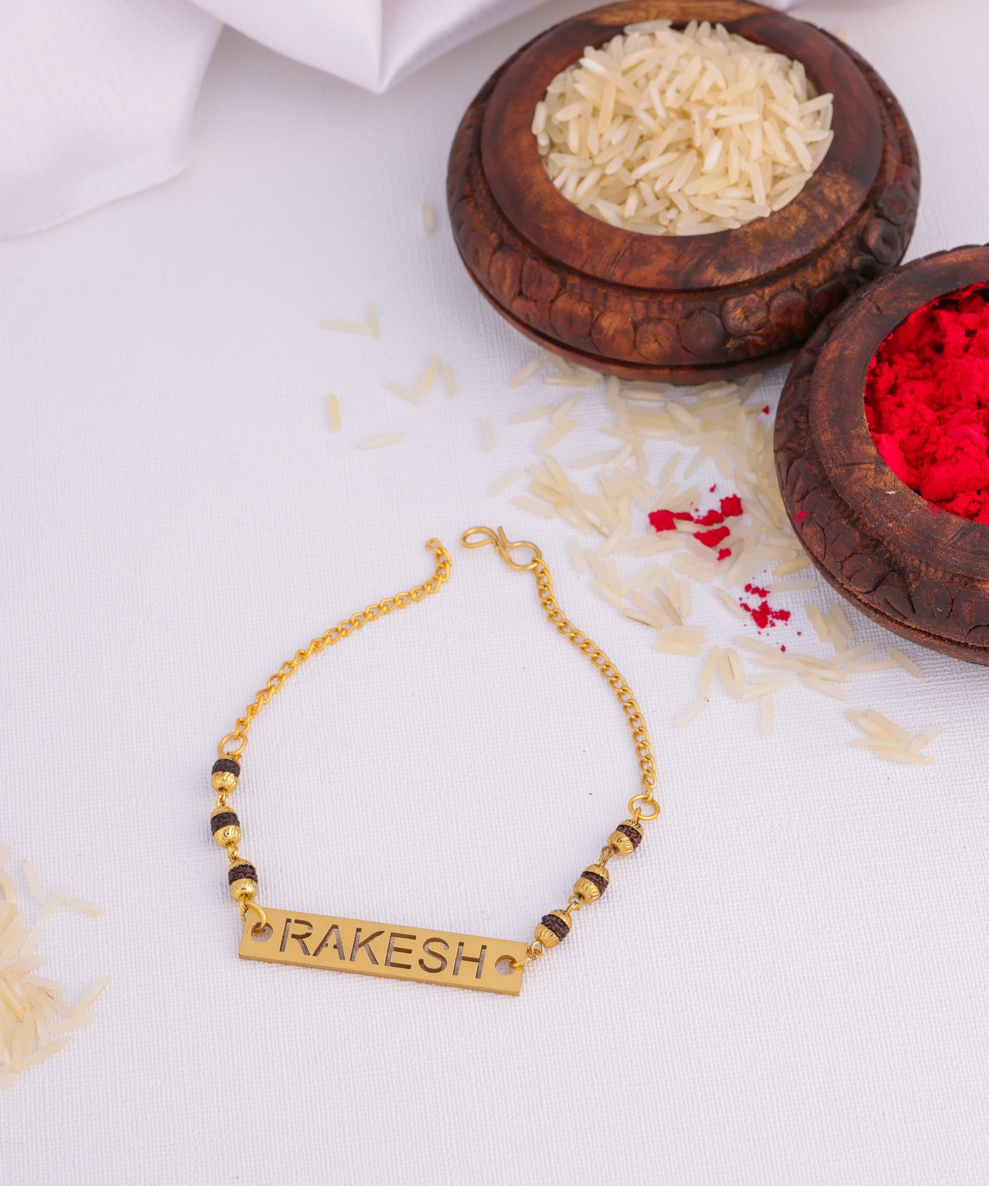 Personalized Rakhi With Inside Cutting Name