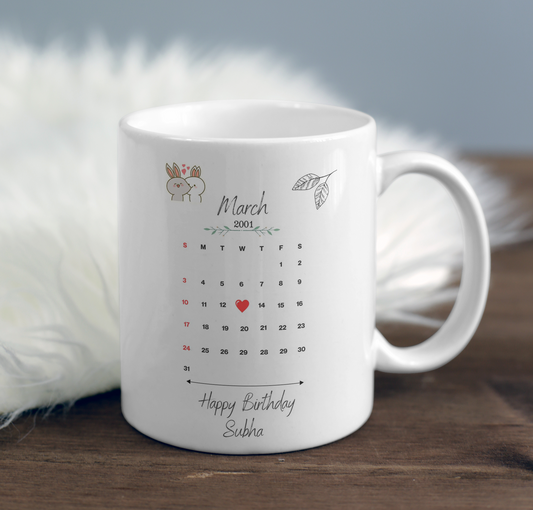 Personalized Calendar Mug